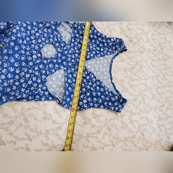 South Beach Vintage 80's Cotton Blend Dress M - Picture 3 of 8